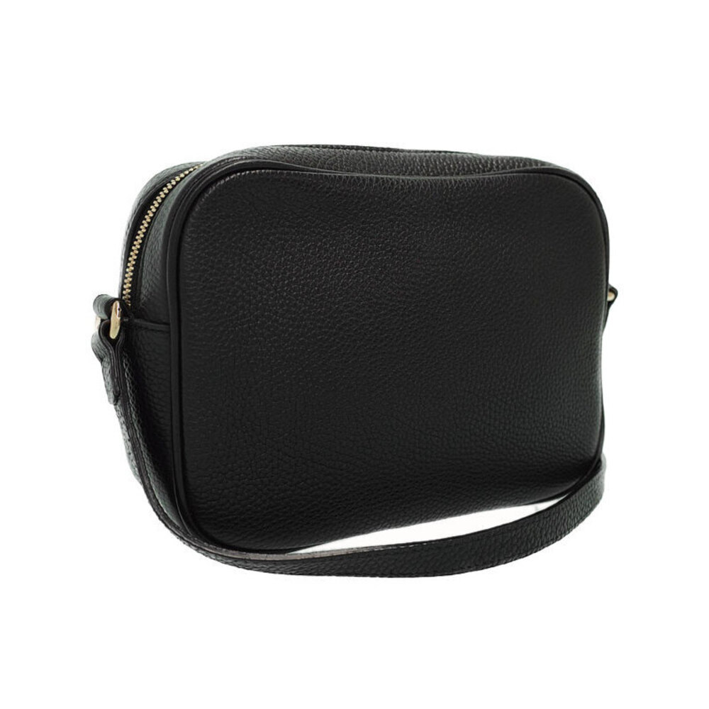 Gucci Soho Interlocking GG Crossbody Pebbled Tassel Bag Leather Disco